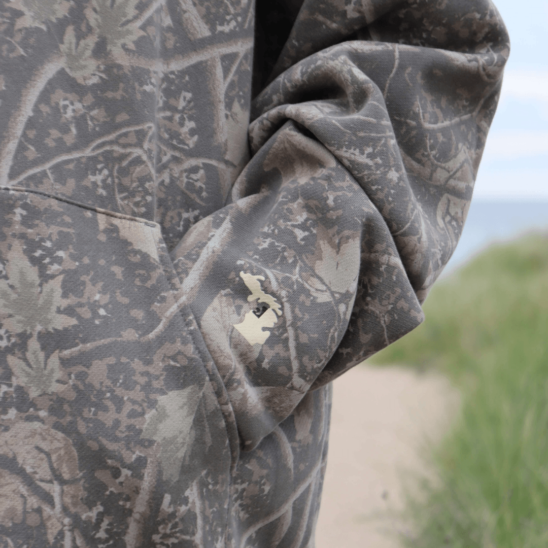 Leelanau Logo Camo Hoodie